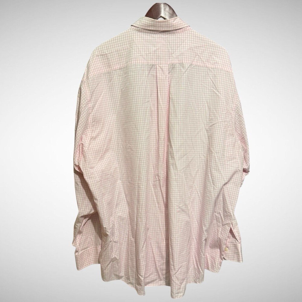 Brooks Brother Shirt Mens 2XL 346 pink Long Sleeve Button Down Pre Owned - Picture 3 of 7